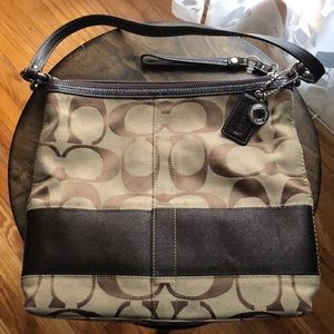 Tan Signature Coach Bag